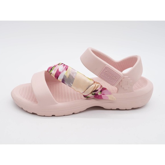 Essentials by Muk Luks Sandals Womens 7-8 Pink Slingback Hook & Loop Sporty - Picture 2 of 11